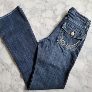 Rock & Republic Women's Boot Cut Jeans - Dark Blue